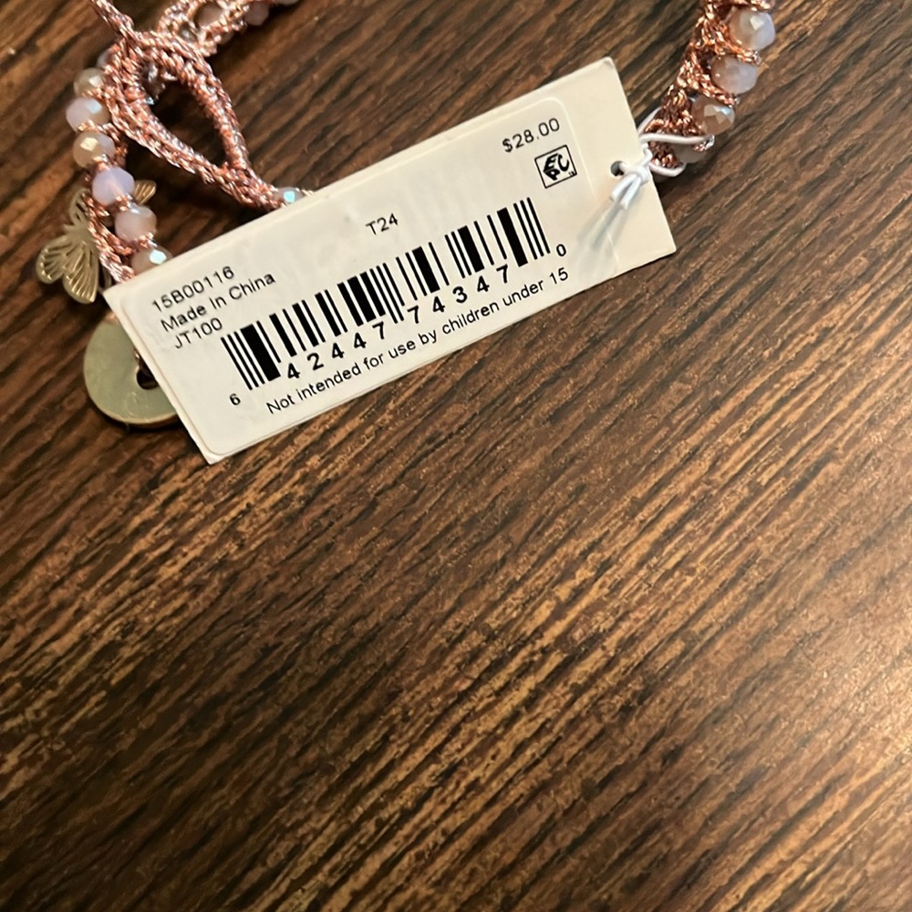 Rose Gold Beaded Necklace choker style Lonna & Lilly brand new - Picture 3 of 3